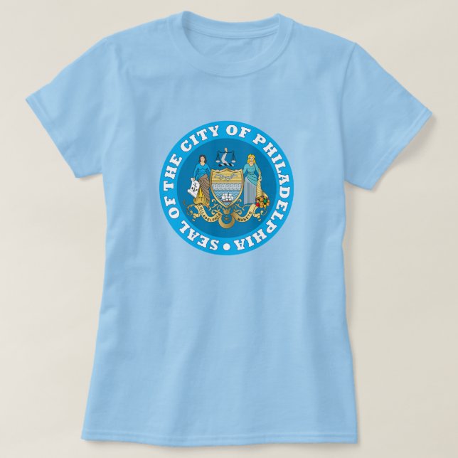 Camiseta Selo da cidade de Filadélfia (Frente do Design)