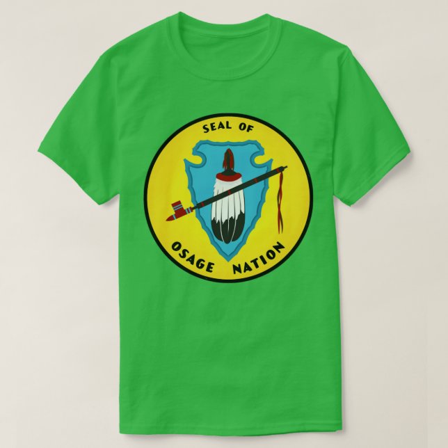 Camiseta Selo Da Nação Da Osage (Frente do Design)