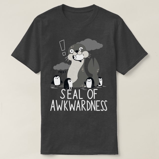 Camiseta Selo de Awkwardness (Frente do Design)