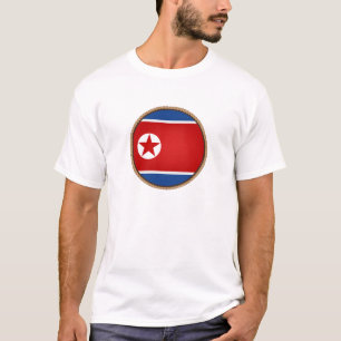 Camiseta Selo de Bandeira da Coreia do Norte Legal