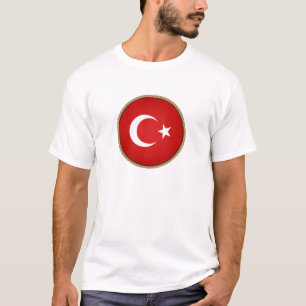 Camiseta Selo de Bandeira da Turquia Legal