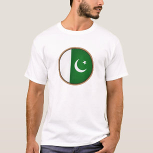 Camiseta Selo de Bandeira do Paquistão Legal