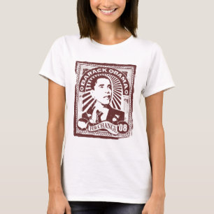 Camiseta Selo de Obama (rosa)