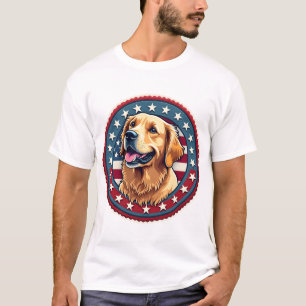 Camiseta Selo de Patrimônio Golden Retriever Patri
