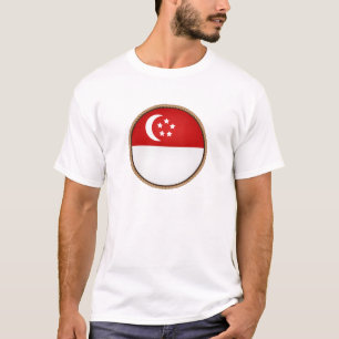 Camiseta Selo de Sinalizador de Singapura Legal