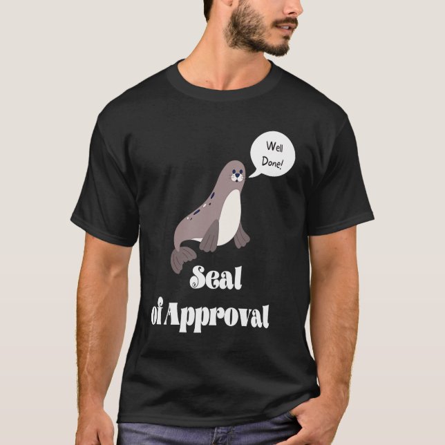 Camiseta Selo Do Animal De Aprovação (Frente)