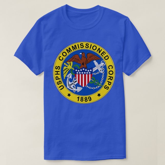 Camiseta Selo do Corps Encomendado pela USPHS (Frente do Design)