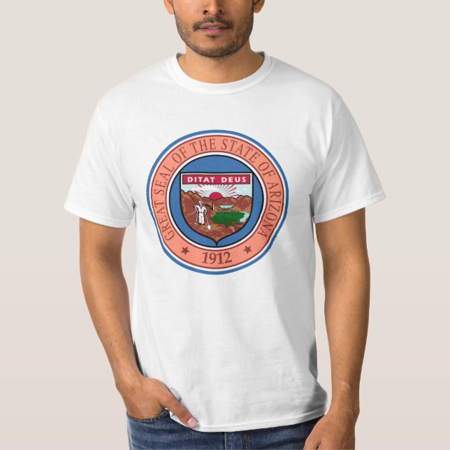 Camiseta Selo do Estado Arizona EUA T-Shirt (Frente)