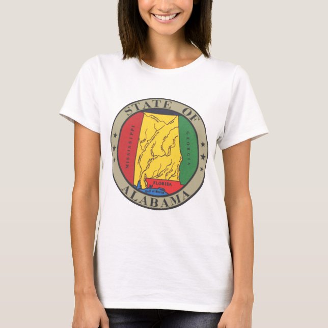Camiseta Selo do Estado do Alabama (Frente)