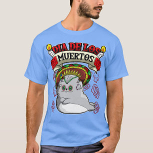 Camiseta Selo dos animais do Dia De Los Muertos