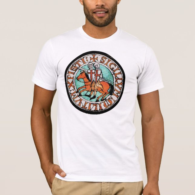 Camiseta Selo dos Cavaleiros Templários - REVOLUÇÃO (Frente)