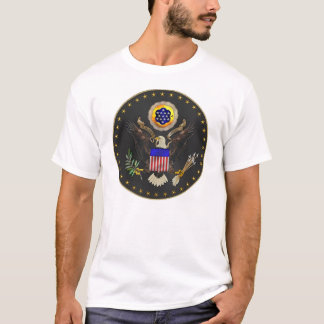 Camiseta Selo dos E.U. no preto
