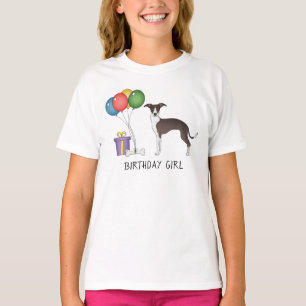 Camiseta Selo E Galgo Branco Italiano - Rapariga De Anivers