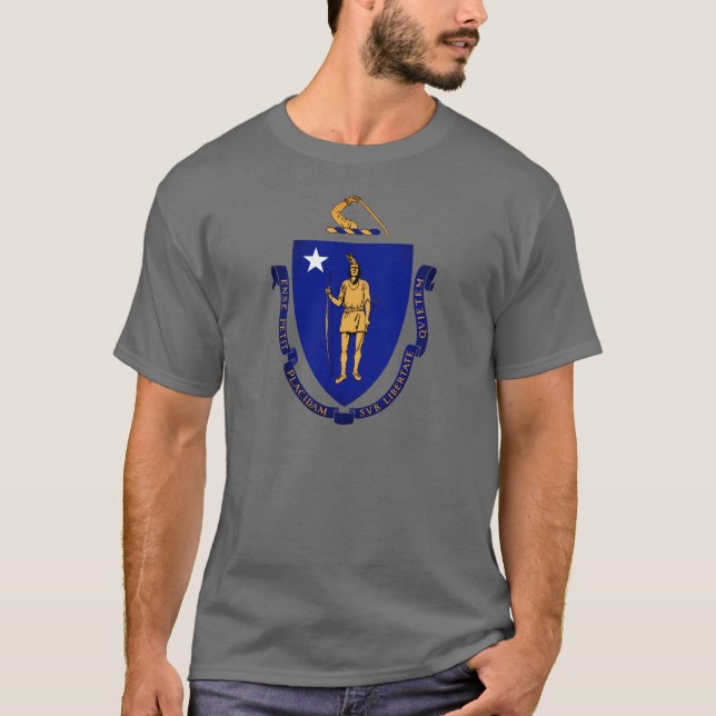 Camiseta Selo Estatal de Massachusetts (Frente)