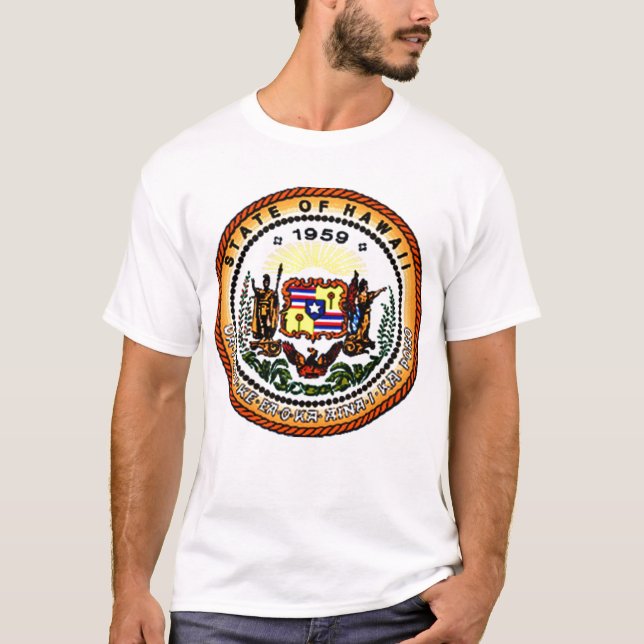 Camiseta selo estatal do Havaí (Frente)