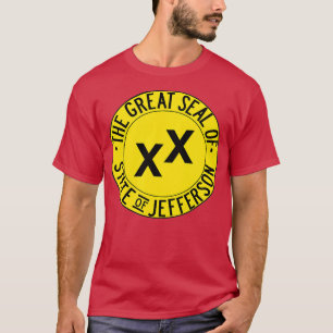 Camiseta Selo excelente do Estado de bandeira Jefferson