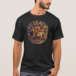 Camiseta Selo medieval dos cavaleiros Templar