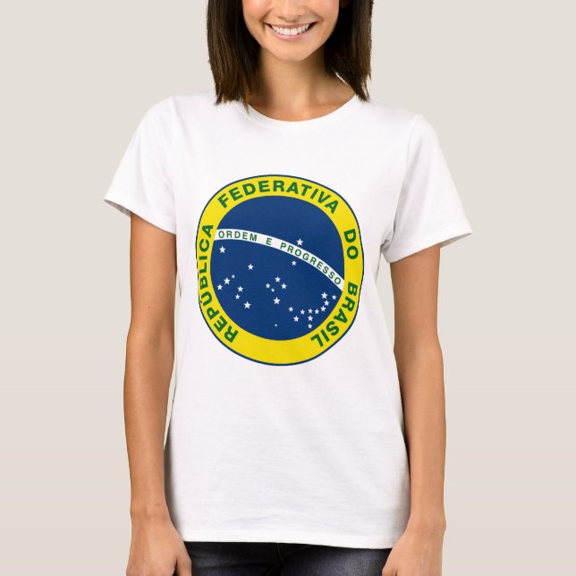 Camiseta selo nacional do Brasil (Frente)