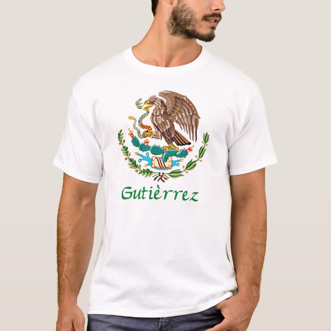 Camiseta Selo nacional mexicano de Gutiérrez (Frente)