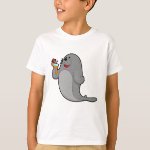 Camiseta Selo no Bebendo de suco
