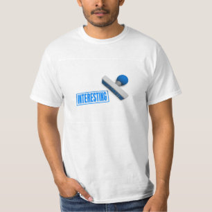 Camiseta Selo ou costeleta interessante no conceito de