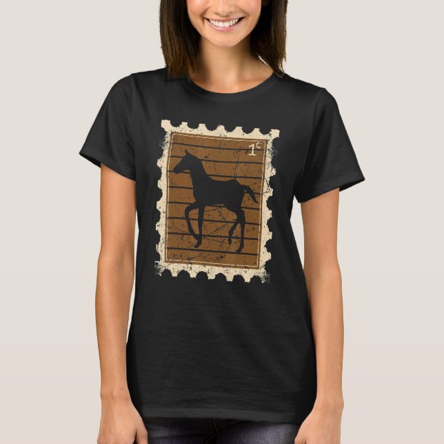 Camiseta Selo Postal Com Um Potro (Frente)