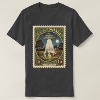 Selo Postal Vintage OVNI