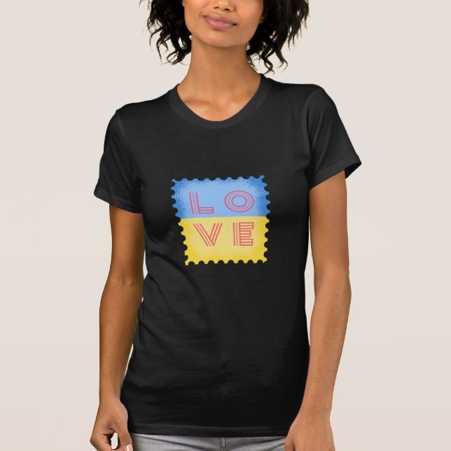Camiseta Selo Ucraniano Com Carta de Amor (Frente)