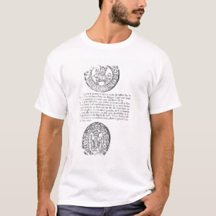 Camiseta Selos de Hugues Capet e de Robert II o falso