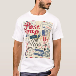 Camiseta Selos de posto retrorreflectores, coleção de vinta
