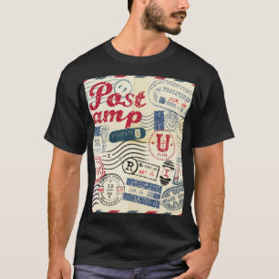 Camiseta Selos de posto retrorreflectores, coleção de vinta