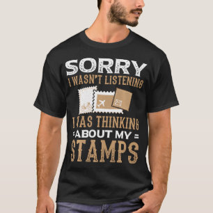 Camiseta Selos Engraçados Desculpe Não Estava Ouvindo