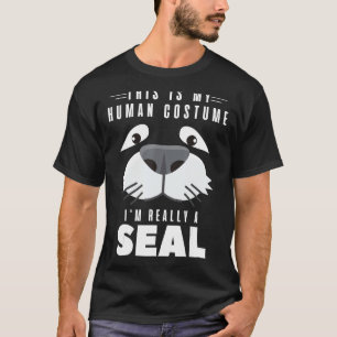 Camiseta Selos Esta é a minha fantasia humana. Sou mesmo um