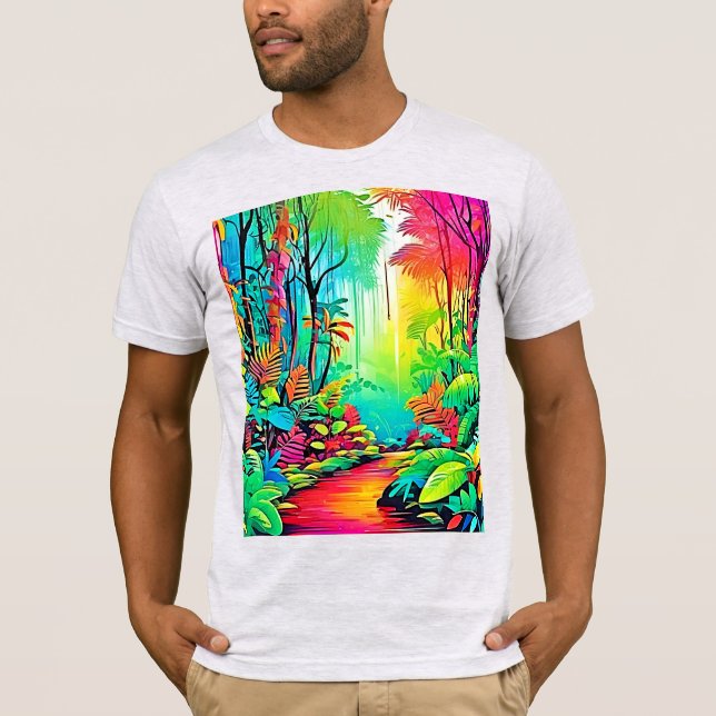 Camiseta Selva Arco-Íris: Sonho Vivo (Frente)