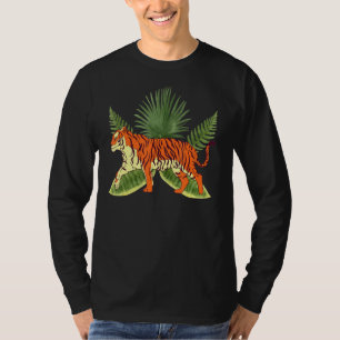 Camiseta Selva Asiática De Gato Selvagem Selvagem De Gato S