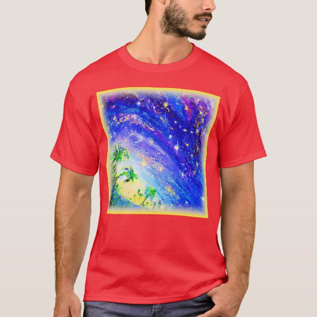 Camiseta Selva Dançante Colorida no Céu. Comprar Agora (Frente)