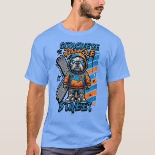 Camiseta Selva de Concreto – Design de Streetwear Bulldog C