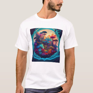 Camiseta Selva Vibrante - Design de Natureza Lush