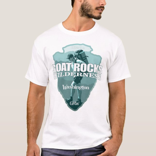 Camiseta Selvagem de rochas de cabra (ponta de seta T) (Frente)