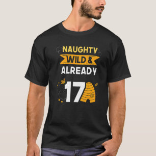 Camiseta Selvagem e já 17 abelha de aniversário