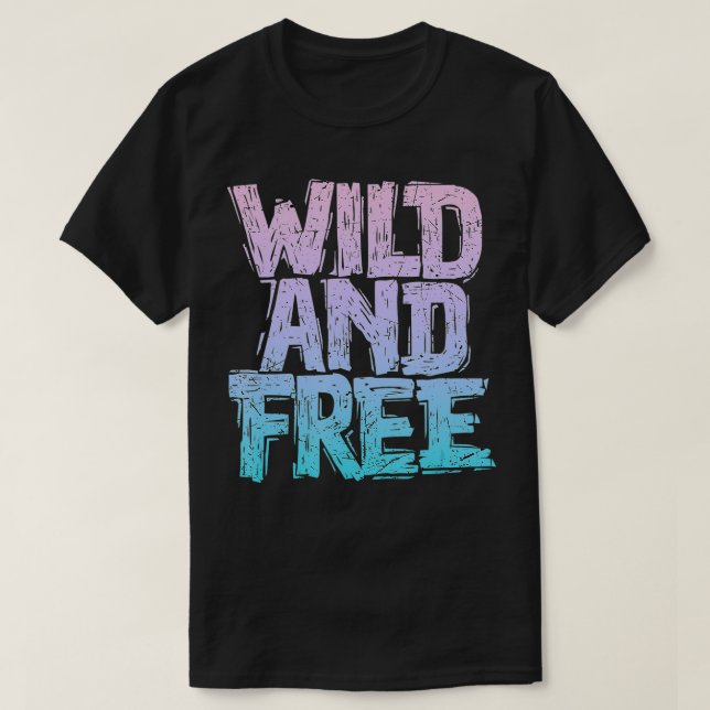 Camiseta Selvagem E Livre (Frente do Design)