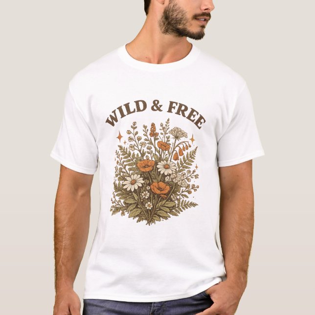 Camiseta Selvagem e Livre (Frente)