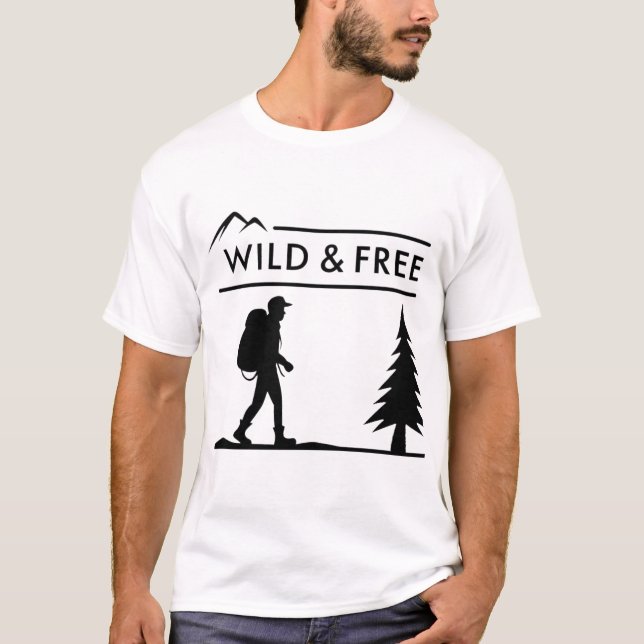 Camiseta Selvagem e Livre (Frente)
