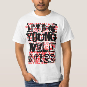 CAMISETA SELVAGEM E LIVRE NOVOS