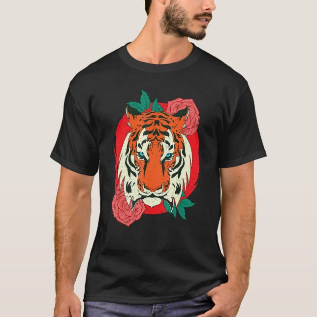 Camiseta Selvagem Exótica Animais Asiáticos Predador de Gat (Frente)