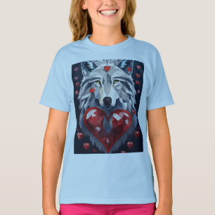 Camiseta "Selvagem no Coração: Amor do Lobo"