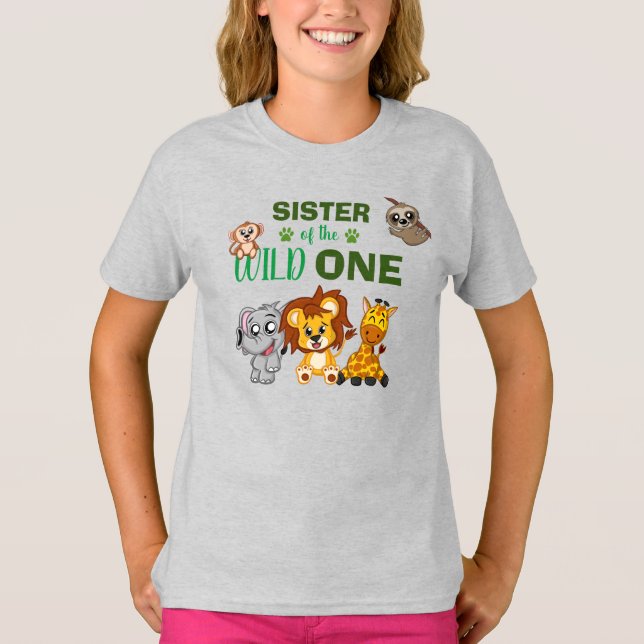 Camiseta Selvagem Selvagem Selvagem Safari Zoo T-Sh (Frente)