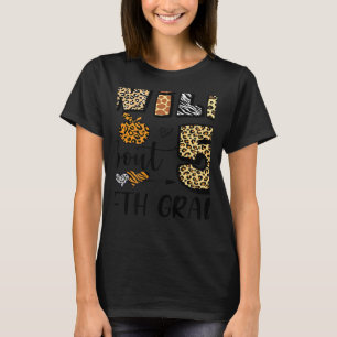 Camiseta Selvagem Sobre 5 Quinto Ano De Volta Para O Estuda