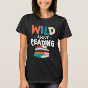 Camiseta Selvagem Sobre A Leitura De Livros De Biblioteca D