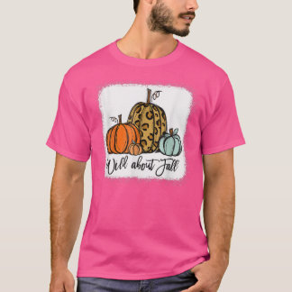 Camiseta Selvagem Sobre A Queda Do Pumpkin Leopardo Vibes A
